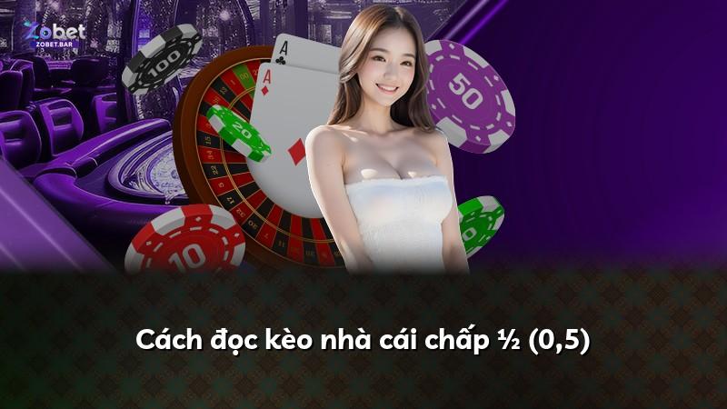 Cách đọc kèo nhà cái chấp ½ (0,5)