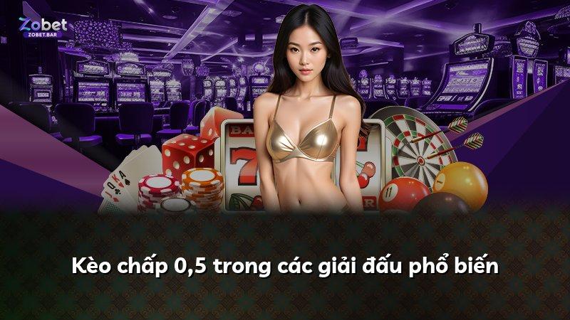 Kèo chấp 0,5 trong các giải đấu phổ biến
